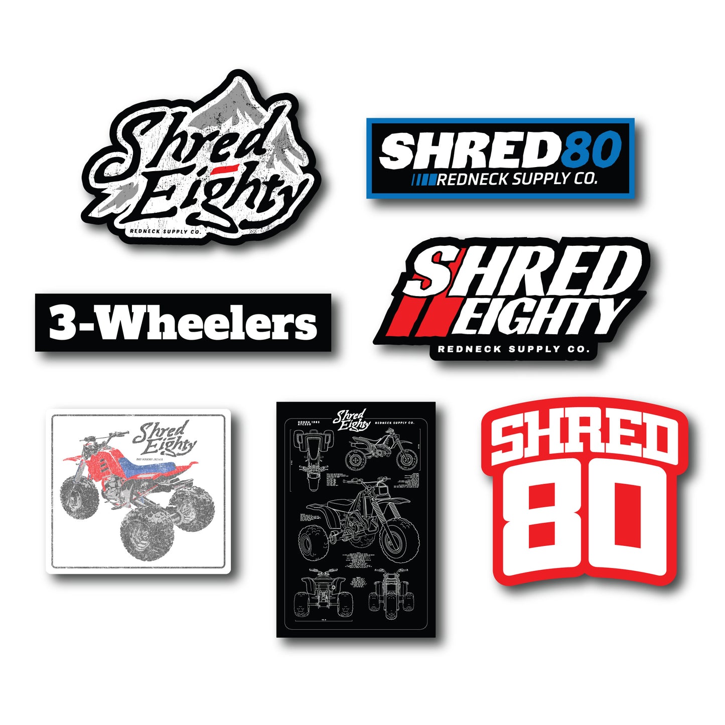 Shred Eighty Sticker Pack